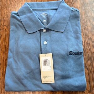 Men’s Dockers Classic Blue Polo Shirt size small